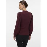Vero Moda - VMMNEWLIMONE - Trui - Bourgogne - Lange Mouw