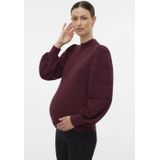 Vero Moda - VMMNEWLIMONE - Trui - Bourgogne - Lange Mouw