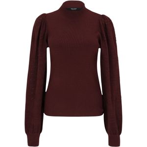 Vero Moda - VMMNEWLIMONE - Trui - Bourgogne - Lange Mouw