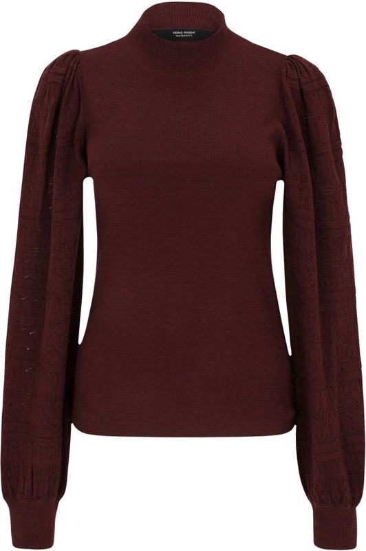 Vero Moda - VMMNEWLIMONE - Trui - Bourgogne - Lange Mouw