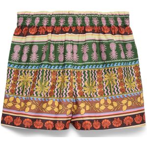 VERO MODA - VMTRUELY - Harembroek - Roestbruin Lichtgeel Donkergroen Lichtroze