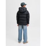 Jack & Jones - JJELEMENTS PU PUFFER JNR - Gewatteerde Jas - Zwart