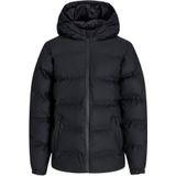 Jack & Jones - JJELEMENTS PU PUFFER JNR - Gewatteerde Jas - Zwart