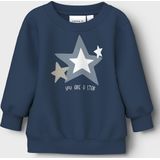 NAME IT - NBMVONNE - Sweatshirt - Beige - Nachtblauw - Lichtblauw - Wit
