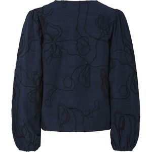 Y.A.S - Yasjetta - Blouse - Donkerblauw - Lange Mouwen