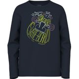 Navy Blazer - Longsleeve - Bovenmateriaal 95% Katoen 5% Elastaan