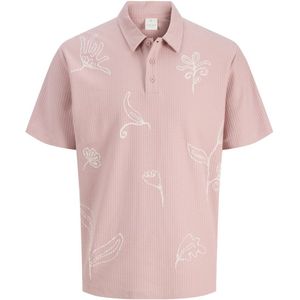 Jack & Jones - Jprleon ss polo - Licht Roze - Poloshirt