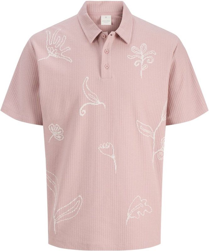 Jack & Jones - Jprleon ss polo - Licht Roze - Poloshirt