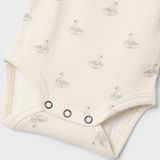 Romper - Lange Mouwen - Jersey - Grandad Hals - Drukknoopsluiting - Ruches