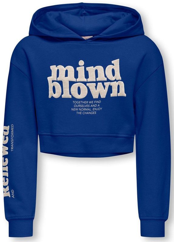 ONLY GIRLS - Sweatshirt - Blauw - Katoen - Regular Fit