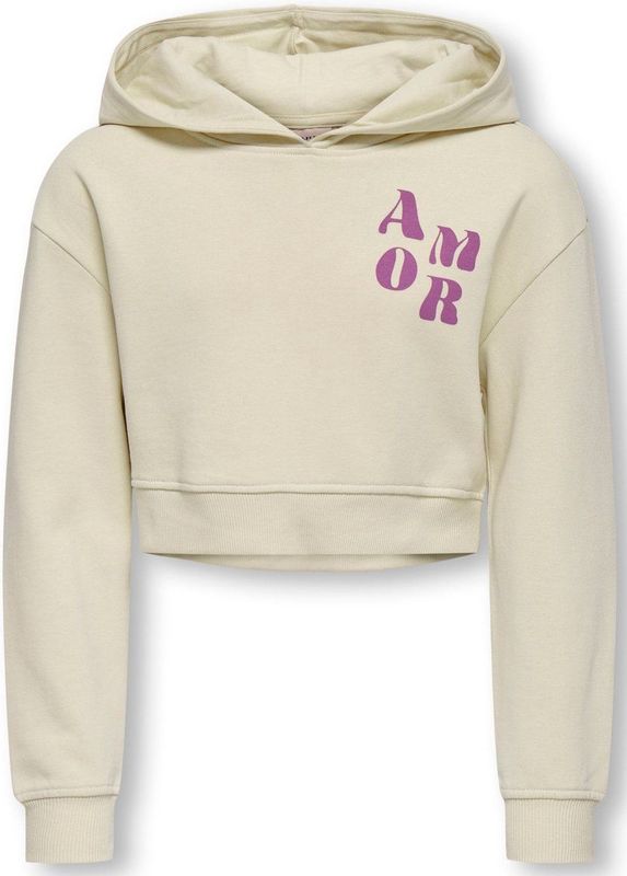ONLY GIRLS - Sweatshirt - Zwart - Katoen - Regular Fit