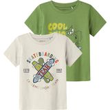 NAME IT Shirt 'NMMKarlton'  lichtblauw / groen / rood / wit