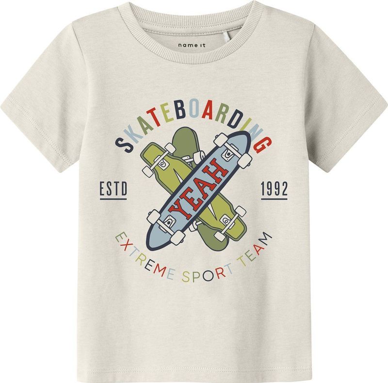 NAME IT Shirt 'NMMKarlton'  lichtblauw / groen / rood / wit