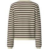 Pcorina - Gebreid Vest - Knus - Ronde Hals - Korte Mouwen - Knoopsluiting