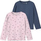 Name It - NMFNELIA 2P - Lange Top - Cradle Pink - Slim Fit