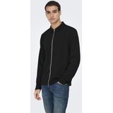 Only & Sons - ONSNEWKODYL - Sweatvest - Zwart - Gerecycled Materiaal