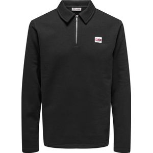 Onsdawson - Sweatshirt - Polo - Lange Mouwen - Ritssluiting - Regular Fit