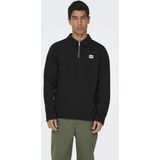 Onsdawson - Sweatshirt - Polo - Lange Mouwen - Ritssluiting - Regular Fit