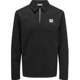 Onsdawson - Sweatshirt - Polo - Lange Mouwen - Ritssluiting - Regular Fit