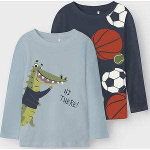 KACoen - T-shirts - 2-Pack - O-hals - Lange Mouwen - Regular Fit