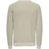 ONLY & SONS - Gebreide Trui - Gemêleerd Beige - Regular Fit