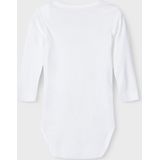 NAME IT NBNBODY 3P LS SOLID NOOS Unisex Body - 3-Pack - Ribtricot - Lange Mouwen