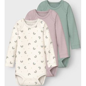 Body - Gestreept - Ribgebreid - Lange Mouwen - 3-Pack