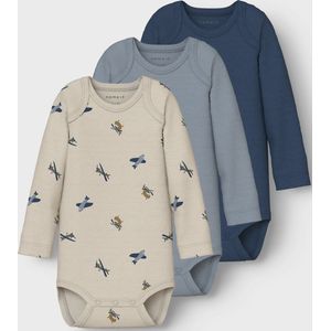 Body - Gestreept - Ribgebreid - Lange Mouwen - 3-Pack