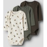 Body - Gestreept - Ribgebreid - Lange Mouwen - 3-Pack