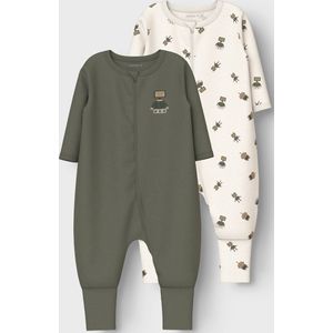 Interlock - Pyjama - Meerkleurig - Katoen Biologisch - 2-Pack