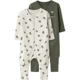 Interlock - Pyjama - Meerkleurig - Katoen Biologisch - 2-Pack
