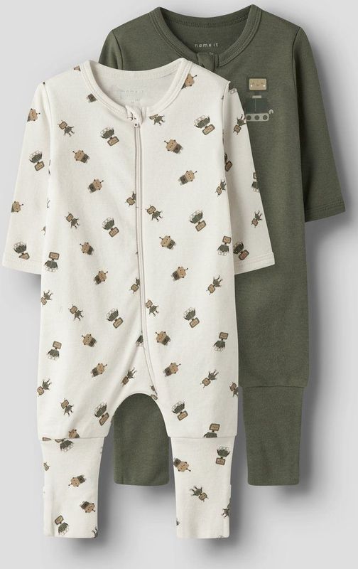 Interlock - Pyjama - Meerkleurig - Katoen Biologisch - 2-Pack