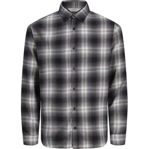 JJ Rebel - JREBJETT - Overhemd - Antraciet Lichtgrijs Donkergrijs - Comfort Fit