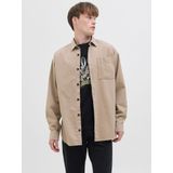 JJ Rebel - Overhemd - Beige - Comfort Fit - Lange Mouw