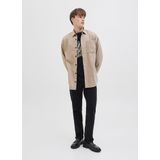 JJ Rebel - Overhemd - Beige - Comfort Fit - Lange Mouw