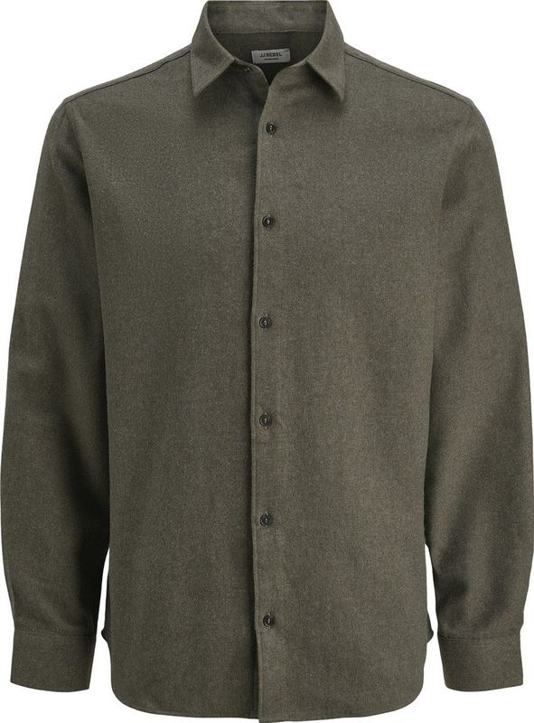 JJ REBEL - JREBIKE MELANGE SHIRT LS SN - Heren Overhemden
