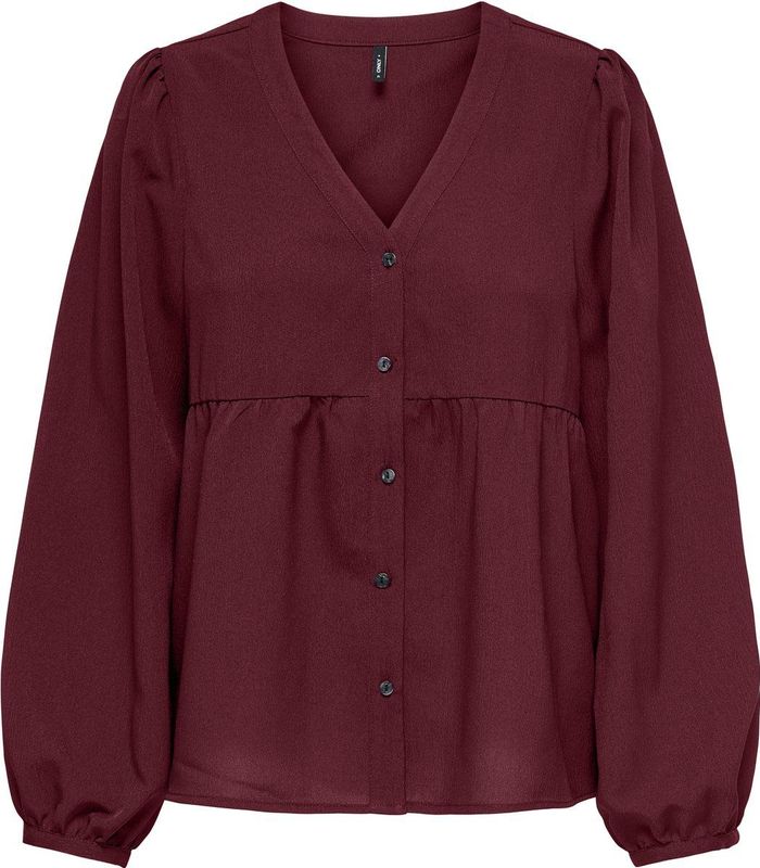 Onlnova - Life Elite L/S Ebba Top - Bordeaux - Tanktop