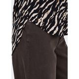 Only - Onlvic Aop Top Noos Wvn 15161116 - T-shirt - Zwart-Wit - Dames