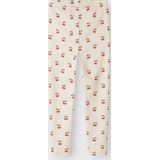 LIL' ATELIER - MINI - Legging - Offwhite - Met Rode Details