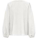 ONLY - ONLNova - Blouse - Wit - Losse Pasvorm - Lange Mouw