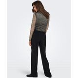 Only - Onlnova Mesh Top - T-shirt - Zwart - Dames