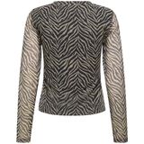 Only - Onlnova Mesh Top - T-shirt - Zwart - Dames