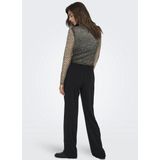 Only - Onlnova Mesh Top - T-shirt - Zwart - Dames