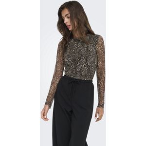 Only - Onlnova Mesh Top - Dames T-shirt - Sierra/breaker Leo