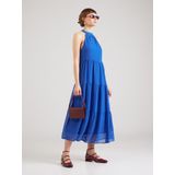 Kleid - Zwart - Enkellange Zomerjurk - Mouwloos Halterontwerp