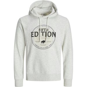 Jj Rebel - Sweat à capuche - Wit-grijs - Voor Jongens - Normale Pasvorm