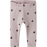 Ribgebreid Legging - All-Over Print - Elastische Taille - Regular Fit