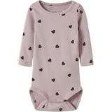 Name It - Romper - Roze/Zwart - Katoen