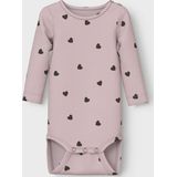 Name It - Romper - Roze/Zwart - Katoen