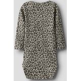 NAME IT BABY - Romper - Grijsbruin/Zwart - Lange Mouwen